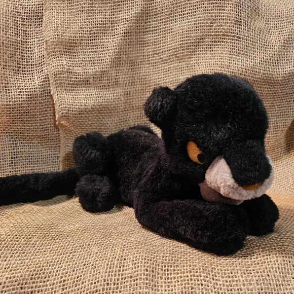 Vintage Walt Disney Company The Jungle Book Bagheera Plush. 18" L w Tail x 6" H - Picture 6 of 11